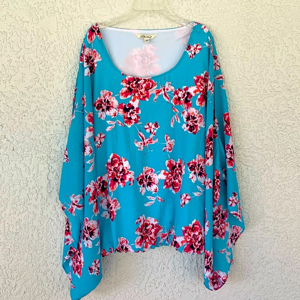 The Pioneer Woman floral blouson style top size XXXL